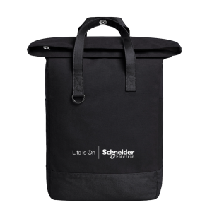 Black Canvas Laptop Backpack