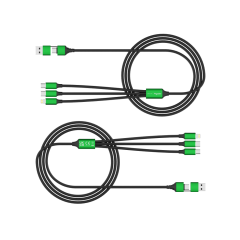 RPET 3-in-1 Charging Cable